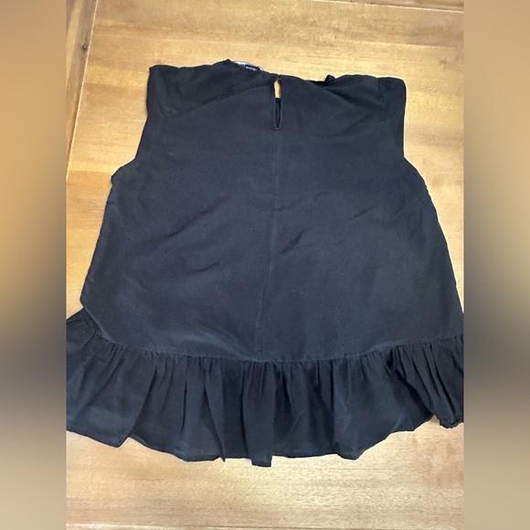 Zara Women’s Black Embroidered Blouse Medium - Picture 7 of 9